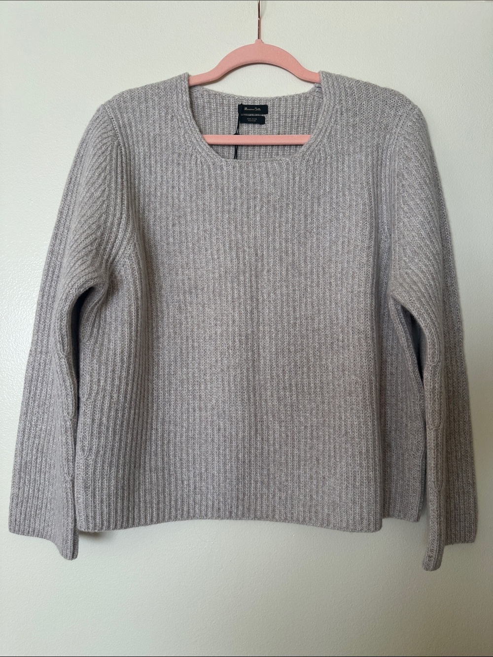 Massimo Dutti Ribbed Crewneck Sweater